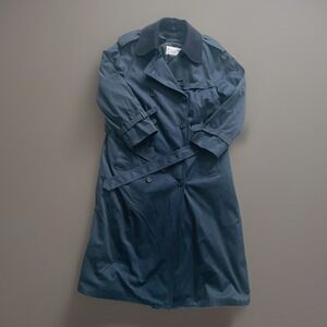 Vintage American Airlines Stewardess Trench Coat Newport Harbor USA Belted